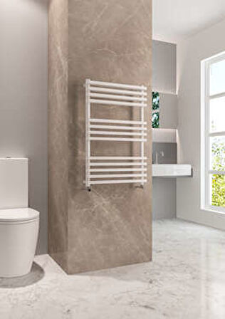 Warma Riva Çelik Dizayn Boyalı Havlupan 600x800 Beyaz (RAL 9016 Gloss 80)