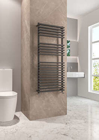 Warma Riva Çelik Dizayn Boyalı Havlupan 600x1200 Pütürlü Beyaz (RAL 9016)