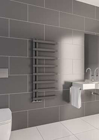 Warma Lido Çelik Dizayn Boyalı Havlupan 500x1150 Pütürlü Antrasit (7946)