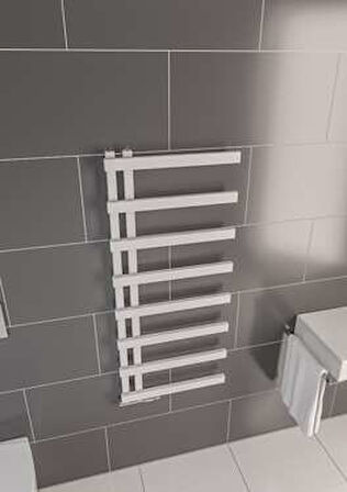 Warma Lido Çelik Dizayn Boyalı Havlupan 500x1150 Pütürlü Beyaz (RAL 9016)