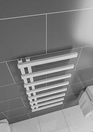 Warma Lido Çelik Dizayn Boyalı Havlupan 500x1150 Beyaz (RAL 9016 Gloss 80)