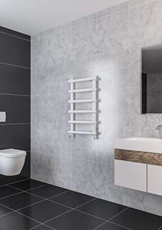 Warma Chios Çelik Dizayn Boyalı Havlupan 500x850 Pütürlü Beyaz (RAL 9016)