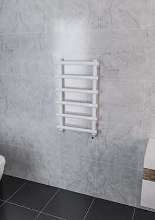 Warma Chios Çelik Dizayn Boyalı Havlupan 500x850 Pütürlü Beyaz (RAL 9016)