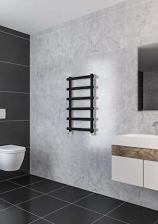 Warma Chios Çelik Dizayn Boyalı Havlupan 600x850 Pütürlü Antrasit (7946)