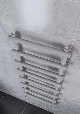 Warma Chios Çelik Dizayn Boyalı Havlupan 600x1150 Pütürlü Beyaz (RAL 9016)