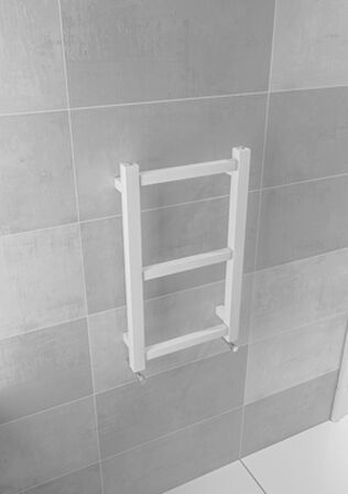 Warma Belinda Çelik Dizayn Boyalı Havlupan 400x700 Pütürlü Beyaz (RAL 9016)