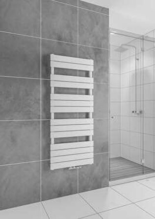 Warma Smyrna Çelik Dizayn Havlupan 500x1400 Pütürlü Beyaz (RAL 9016)