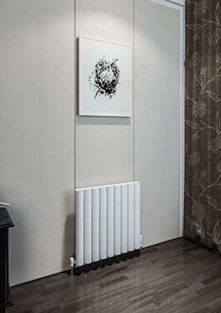 Warma Birgi Yatay Alüminyum Radyatör 625x600 Pütürlü Beyaz (RAL 9016)