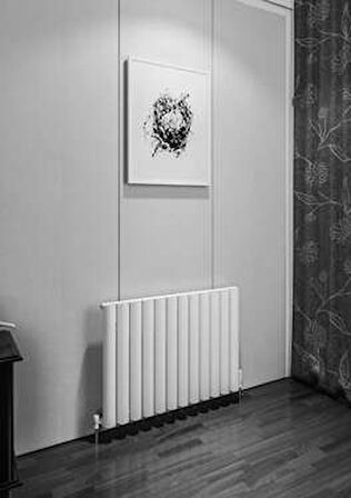 Warma Birgi Yatay Alüminyum Radyatör 835x600 Pütürlü Beyaz (RAL 9016)