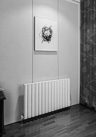 Warma Birgi Yatay Alüminyum Radyatör 1045x600 Pütürlü Beyaz (RAL 9016)