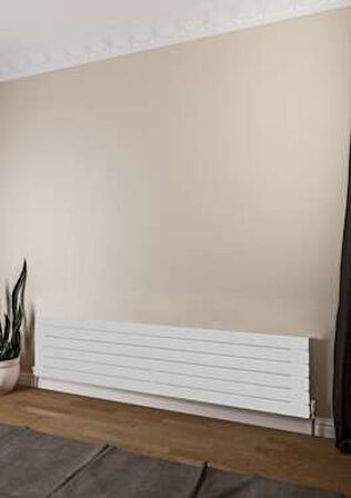 Warma Teos Yatay Çelik Radyatör 1800x445 Pütürlü Beyaz (RAL 9016)