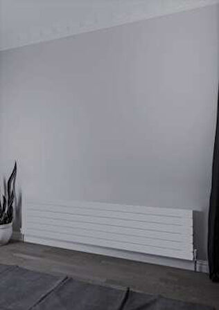Warma Teos Yatay Çelik Radyatör 1800x445 Pütürlü Beyaz (RAL 9016)