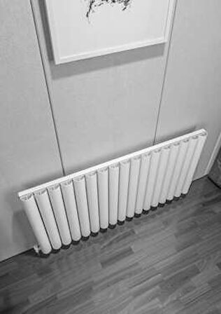 Warma Birgi Yatay Alüminyum Radyatör 1185x600 Pütürlü Beyaz (RAL 9016)
