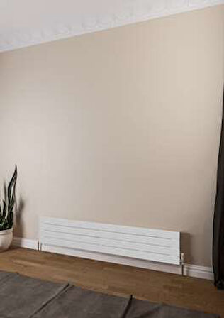 Warma Teos Yatay Çelik Radyatör 1400x295 Pütürlü Antrasit (7946)