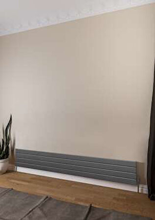 Warma Teos Yatay Çelik Radyatör 1800x295 Pütürlü Beyaz (RAL 9016)