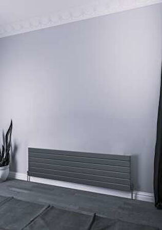 Warma Teos Yatay Çelik Radyatör 1400x445 Pütürlü Beyaz (RAL 9016)