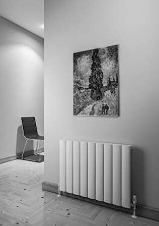 Warma Serez Yatay Alüminyum Radyatör 850x600 Pütürlü Beyaz (RAL 9016)