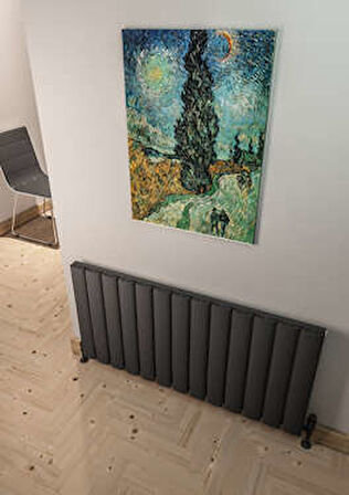 Warma Serez Yatay Alüminyum Radyatör 1230x600 Pütürlü Beyaz (RAL 9016)
