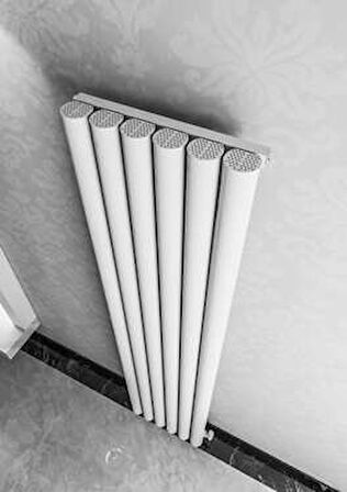 Warma Ula Dikey Alüminyum Radyatör 415x1800 Pütürlü Beyaz (RAL 9016)