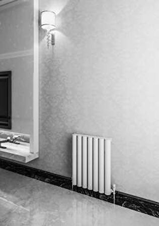 Warma Ula Yatay Alüminyum Radyatör 485x600 Pütürlü Beyaz (RAL 9016)