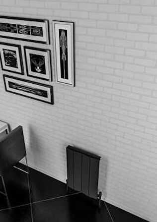 Warma Cunda Yatay Alüminyum Radyatör 375x600 Pütürlü Beyaz (RAL 9016)