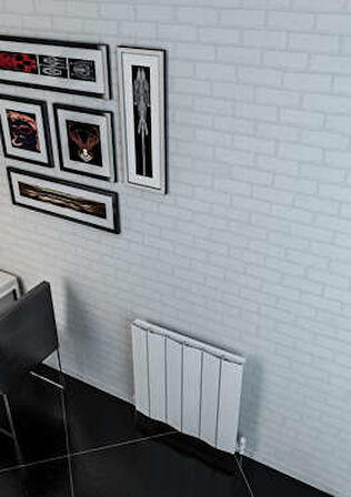 Warma Cunda Yatay Alüminyum Radyatör 565x600 Pütürlü Beyaz (RAL 9016)