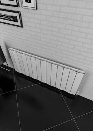Warma Cunda Yatay Alüminyum Radyatör 1325x600 Pütürlü Beyaz (RAL 9016)