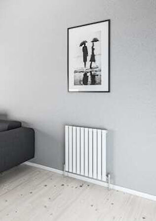 Warma Palesa Yatay Çelik Radyatör 589x600 Pütürlü Beyaz (RAL 9016)