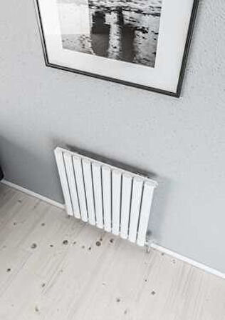 Warma Palesa Yatay Çelik Radyatör 589x600 Pütürlü Beyaz (RAL 9016)