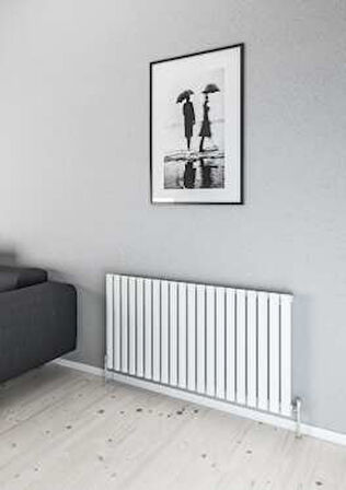 Warma Palesa Yatay Çelik Radyatör 1179x600 Pütürlü Beyaz (RAL 9016)