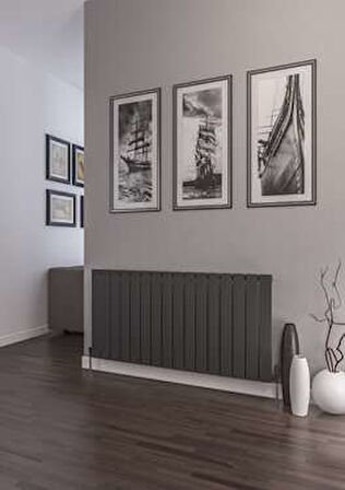 Warma Teos Çelik Radyatör 1195x600 Pütürlü Antrasit (7946)