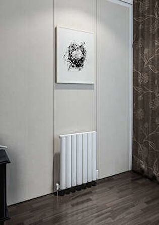 Warma Birgi Yatay Alüminyum Radyatör 485x600 Pütürlü Beyaz (RAL 9016)