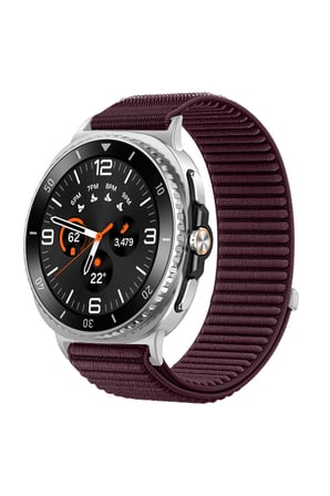 Samsung Galaxy Watch 8 / Watch 9 – 40 mm / 44 mm / Classic 46mm Uyumlu Spor Tırtıklı Hasır Kordon