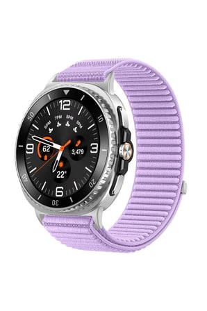 Samsung Galaxy Watch 8 / Watch 9 – 40 mm / 44 mm / Classic 46mm Uyumlu Spor Tırtıklı Hasır Kordon