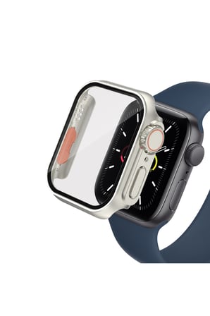 Apple Watch 40 Mm Kasa Ve Ekran Koruyucu Watch Ultra Görünümlü Sert Pc Fit Kalıp Kordon