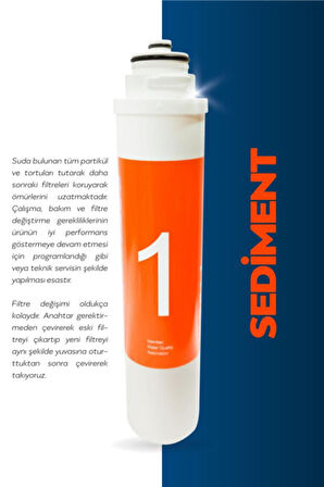 Waterlife Su Arıtma Filtre 4lü Seti Waterfill Tak Çevir Filtre