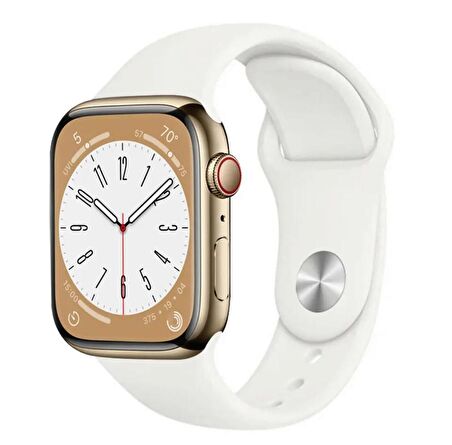 Apple Watch Seri 8 7 6 5 4 3 2 Se Ultra 42MM / 44MM / 45MM / 49MM Uyumlu Spor Silikon Kordon M/L Beden