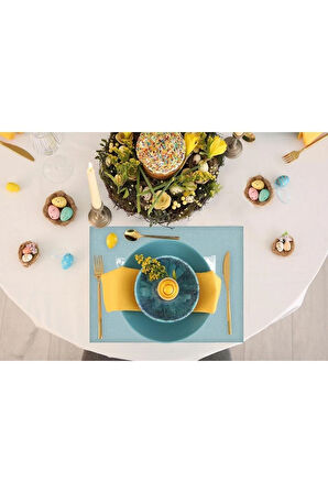 Tom And Jerry Kumaş Amerikan Servis 4'lü Set 35x50cm (Warner Bros Lisanslı Ürün, Keten Kumaş)