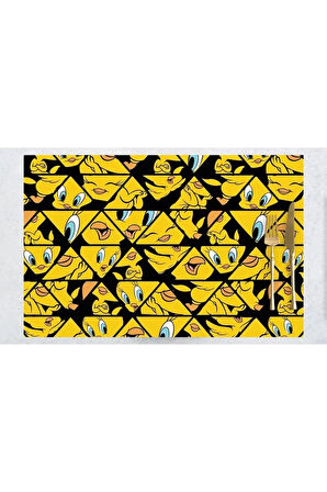 Tweety Face Kumaş Amerikan Servis 4'lü Set 35x50cm (warner Bros Lisanslı Ürün, Keten Kumaş)