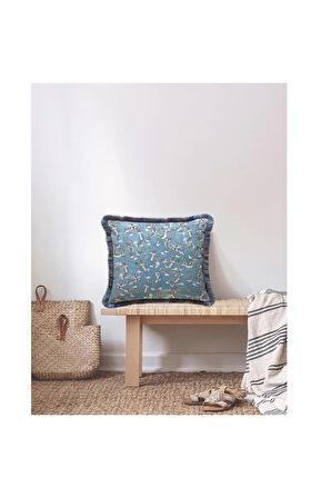 Mavi Bugs Bunny Kadife Yastık (warner Bros Lisanslı, Uluslararası Yıkama Ve Solmama Sertifikası)