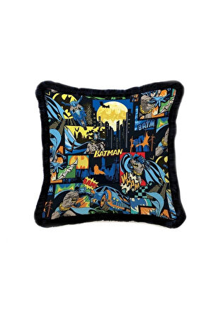 The Batman Kadife Yastık (warner Bros Lisanslı, Uluslararası Yıkama Ve Solmama Sertifikası)
