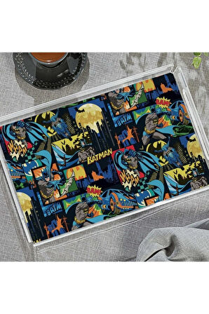 The Batman Pleksi Tepsi - 40x24 cm (Warner Bros Lisanslı Üründür)