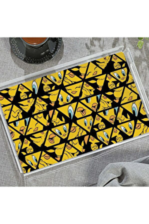 Tweety Face Pleksi Tepsi - 40x24 cm (Warner Bros Lisanslı Üründür)