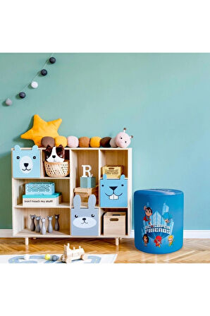 Dc Super Friends Puf (Warner Bros Lisanslı Ürün, Süet Kumaş, Uluslararası Solmama Sertifikası)