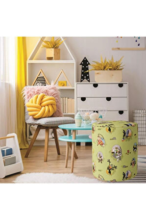 Looney Tunes Puf (Warner Bros Lisanslı Ürün, Süet Kumaş, Uluslararası Solmama Sertifikası)