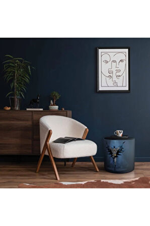 Navy Blue Batman Puf (Warner Bros Lisanslı Ürün, Süet Kumaş, Uluslararası Solmama Sertifikası)