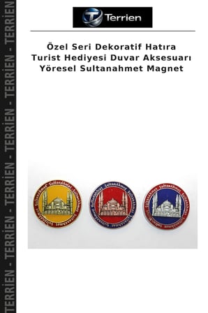Özel Seri Dekoratif Hatıra Turist Hediyesi Duvar Aksesuarı Yöresel Sultanahmet Magnet