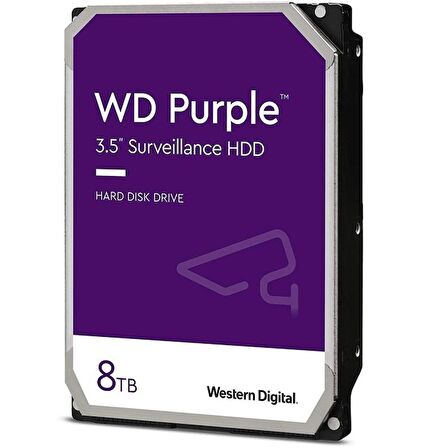 Western Digital WD Purple WD84PURZ Sata 3.0 5640 RPM 3.5 inç 8 TB Harddisk