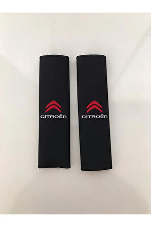 Citroen Uyumlu Nakışlı Deri Boyun Yastık Ve Kemer Pedi