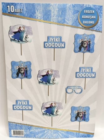 Özel Seri Hatıra Çekim Aksesuar FROZEN KONUŞMA BALONU